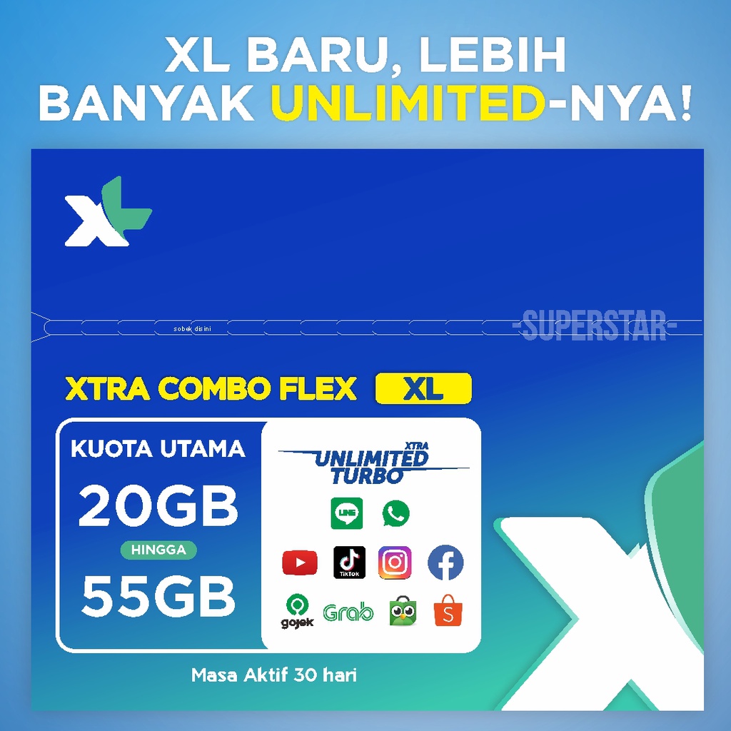 Kartu Internet Xtra Combo Flex XL