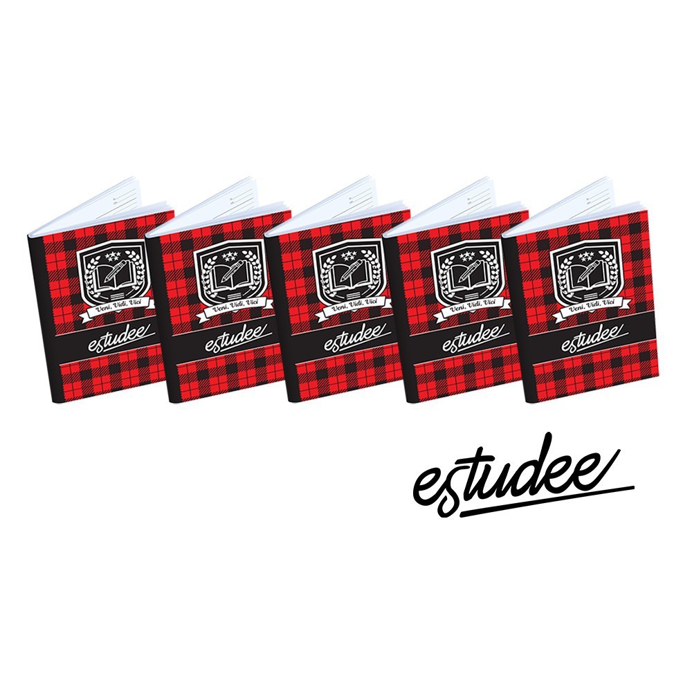 

Gramedia Cirebon - ESTUDEE J B5 TARTAN MERAH ISI 10