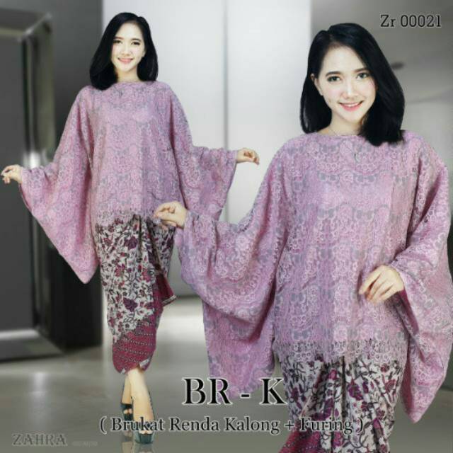 Set Kebaya brukat puring one