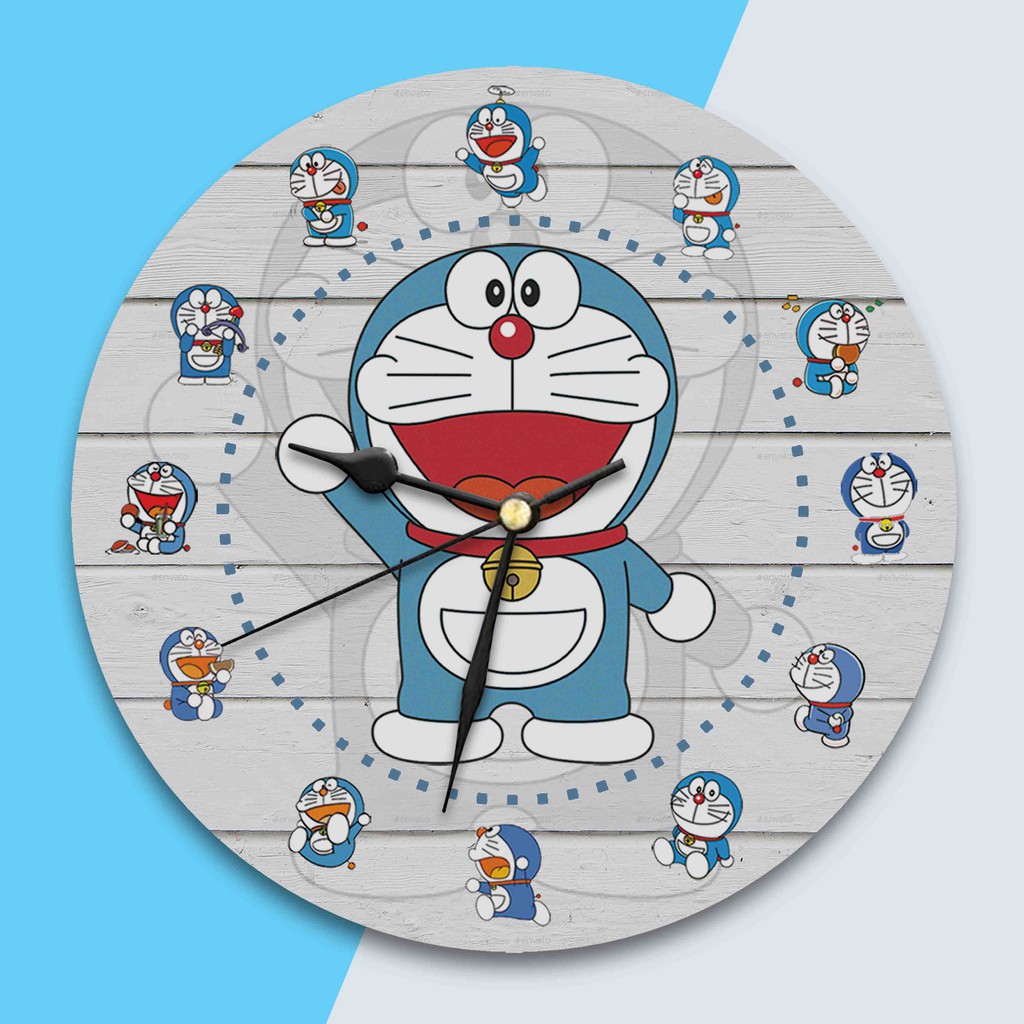 Jam Dinding Vintage Karakter Doraemon