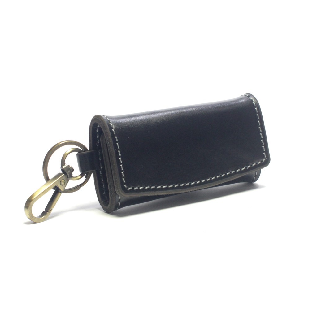 dompet stnk mobil motor kulit asli lipat tiga - warna hitam PHKC866