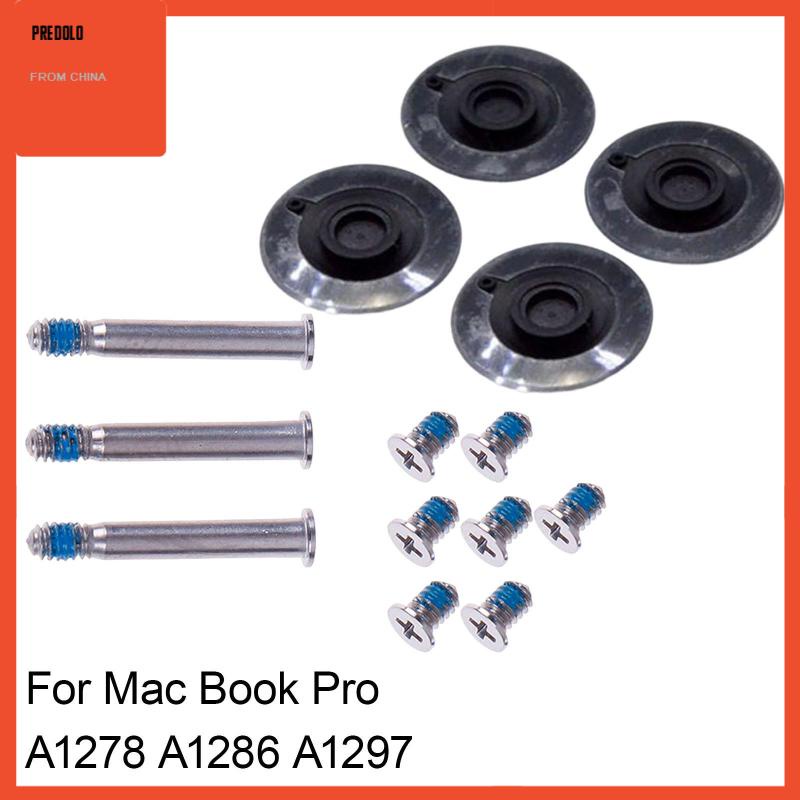 (predolo) 4pcs Kaki Karet Dengan Sekrup Untuk MacBook Pro 13 &quot;A1278