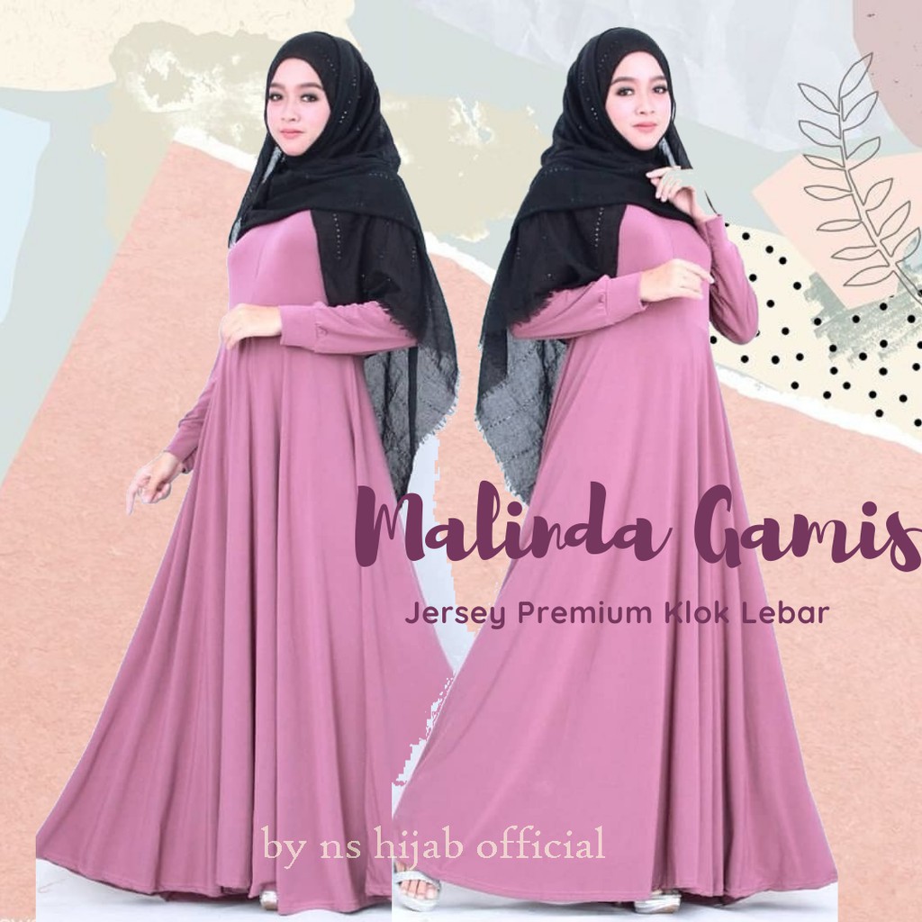 Gamis Jersey Premium ALL SIZE MELINDA by NS HIJAB