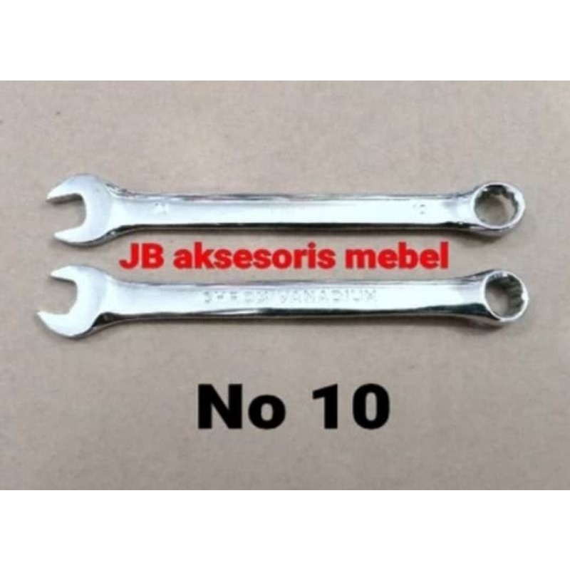 KUNCI RING PAS 10 mm CHROME VANADIUM Merk TMS