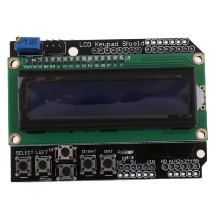 LCD 1602 16x2 2x16 dengan keypad button arduino shield