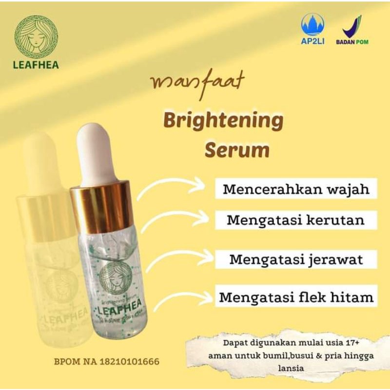 Serum Leafhea - Brightening Serum Leafhea 100% Original