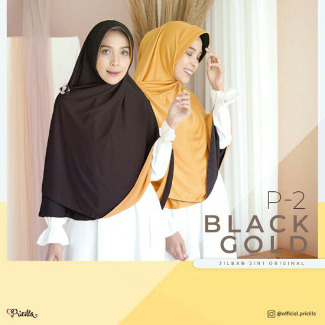 JILBAB INSTAN BOLAK BALIK PRICILLA ORIGINAL PAD-P2