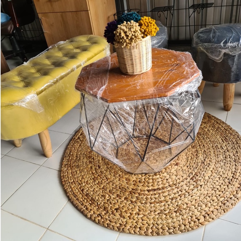 RUG Anyaman Handmade Diameter 100cm l Karpet  SEAGRASS l Karpet  MENDONG l Karpet ENCENG GONDOK l KA