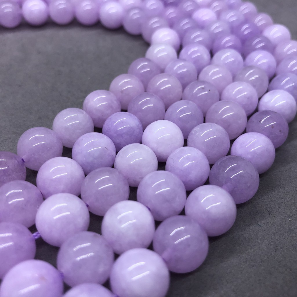 4A Brazil Purple Lavender Chalcedony Bead Natural Stone Diy for Jewelry Handmade