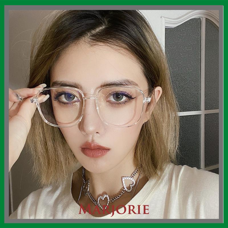 Frame Kacamata Fashion Wanita Anti Radiasi Korean Kaca Mata Radiasi Bulat Eyeglasses-MJD