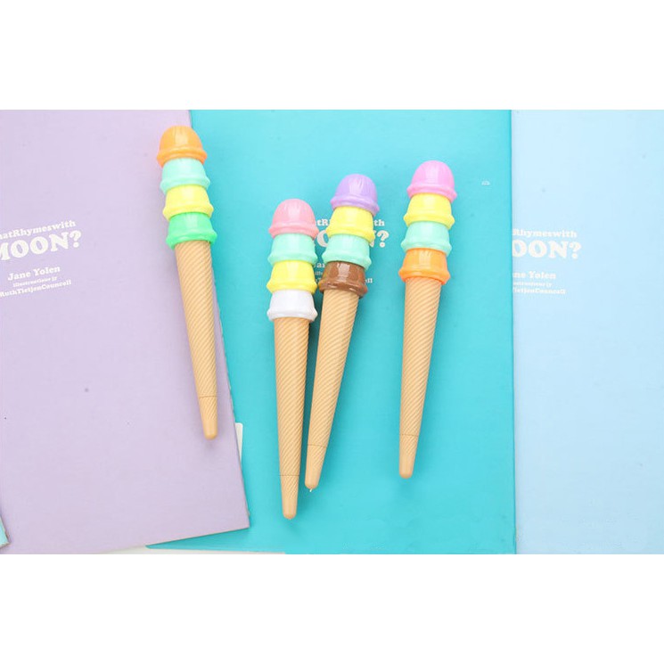 961 Bolpen Bolpoint Ballpoint Pen Pulpen Unik Model Es Krim Ice Cream-1