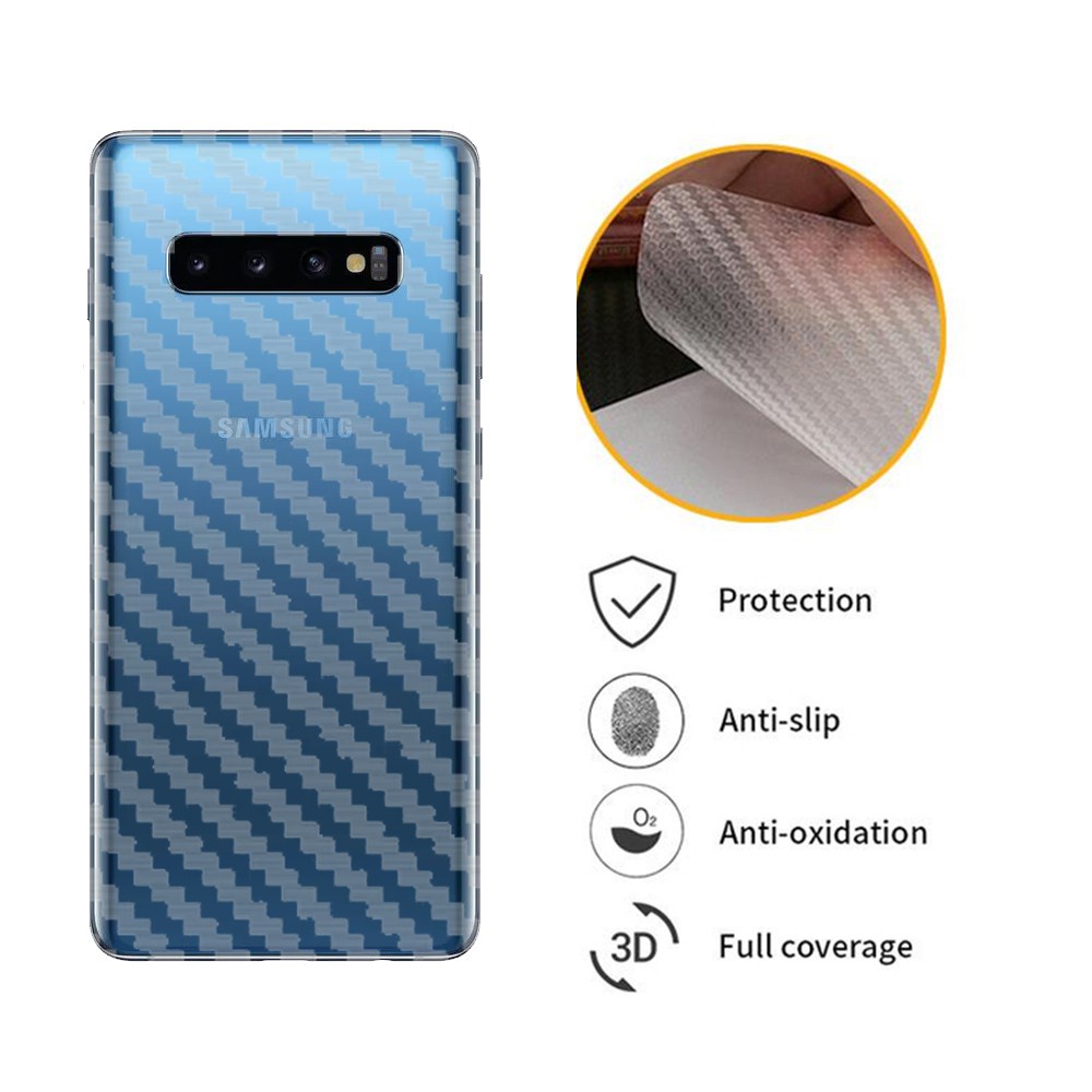 SKIN CARBON SAMSUNG S10 S10 LITE S10 PLUS ANTI GORES BELAKANG