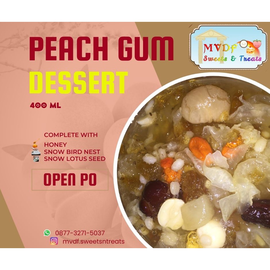 

Peach Gum Dessert MVDF - Siap Saji - Complete