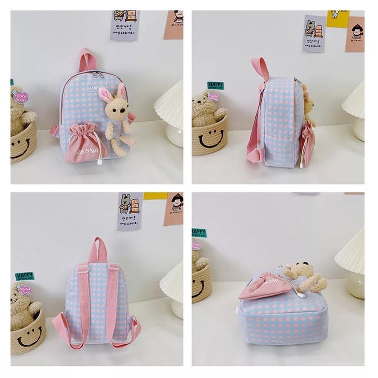 TAS RANSEL SEKOLAH ANAK - RANSEL PREMPUAN BONEKA - Tas Bahu Anak-anak Lucu Kartun - Ransel Mini Anak-anak Kasual tas Tangan Tas Sekolah anak prempuan Tk paud