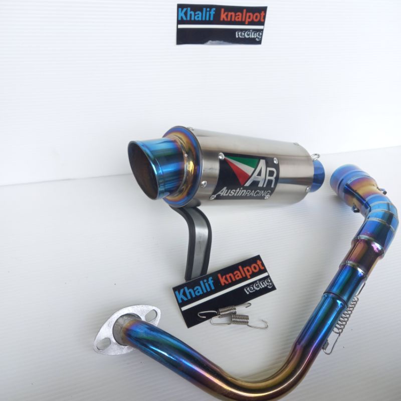 Knalpot racing ar austin mio sporty scoopy nmax aerox xride lexi beat vario all matic