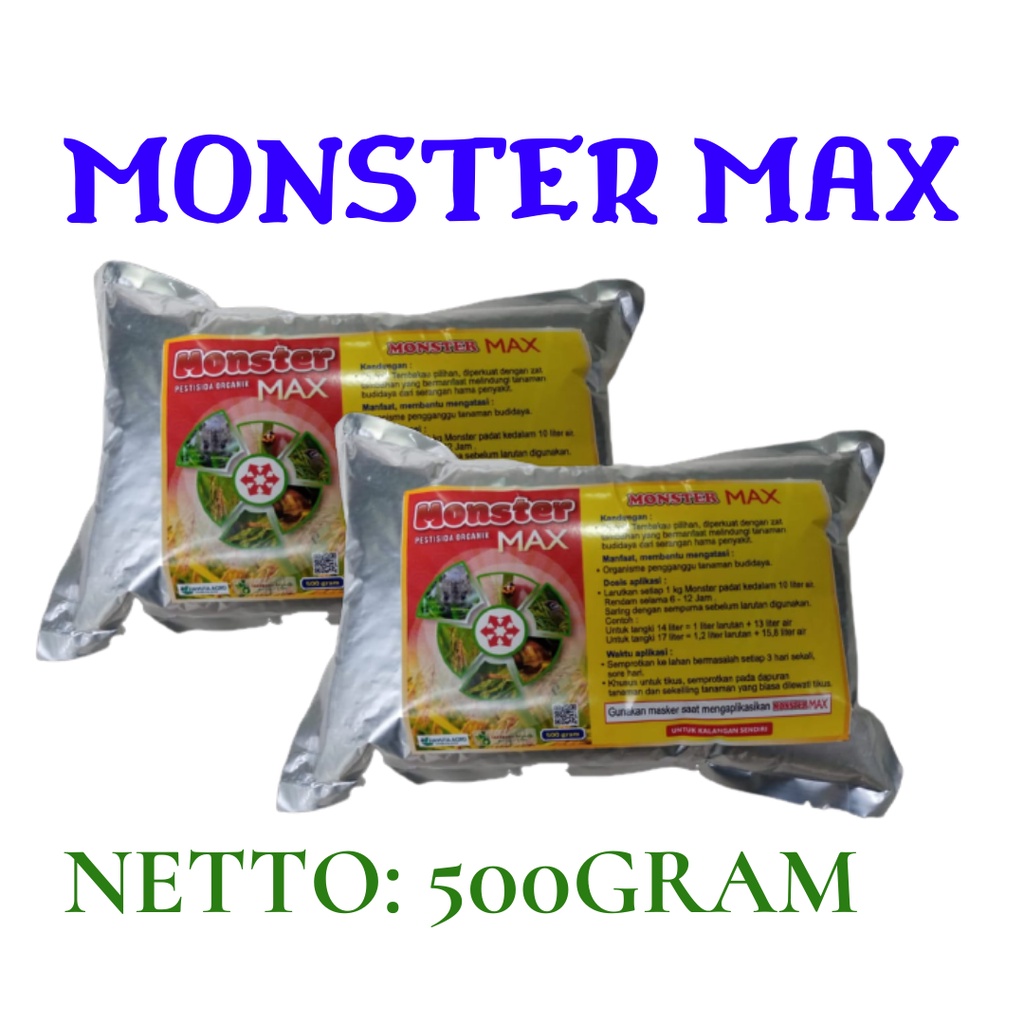 Pestisida organik cair untuk semua jenis tanaman, Monster Max Pestisida Alami Untuk Ulat