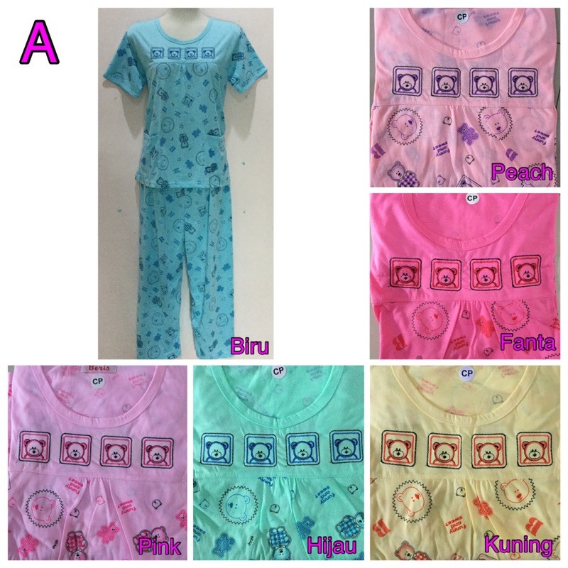 Setelan CP Beris / Baju tidur