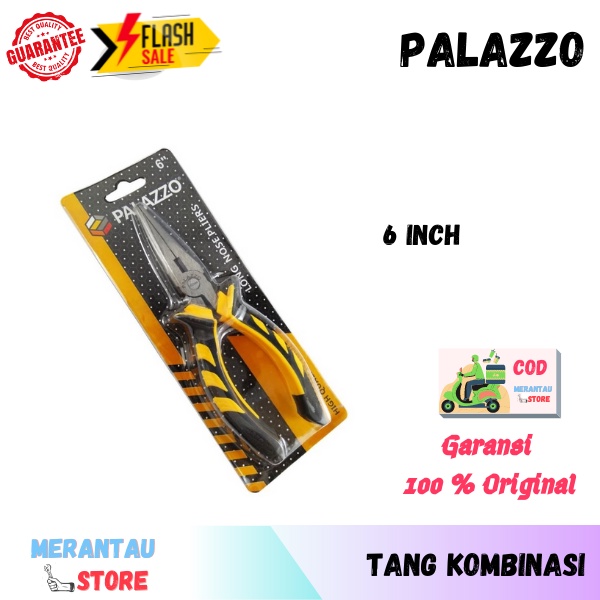 PALAZZO Tang Kombinasi 6 Inch Lancip Tang Kabel Tang Listrik Pencabut Paku Tang Serbaguna Awet Terba