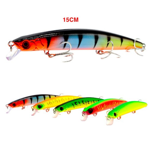 UMPAN IKAN BESAR MINNOW PANJANG 15 CM BERAT 28 GRAM