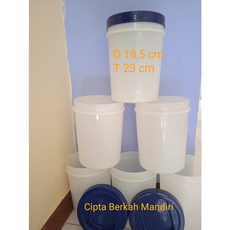 Toples Plastik 5kg Ember Polos 5kg / 5 Liter Food Grade (TANPA TUTUP)