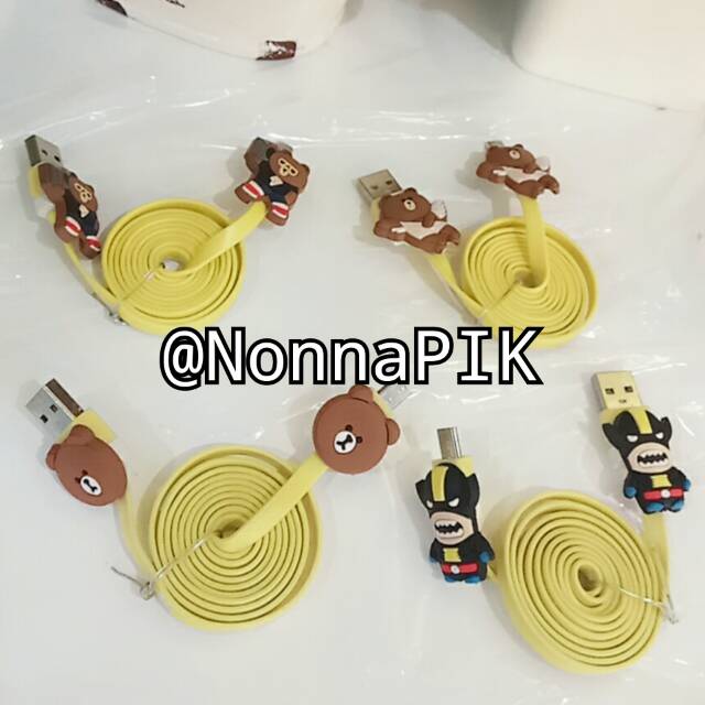 Cable Charger Samsung Character / Kabel Charger Samsung Karakter