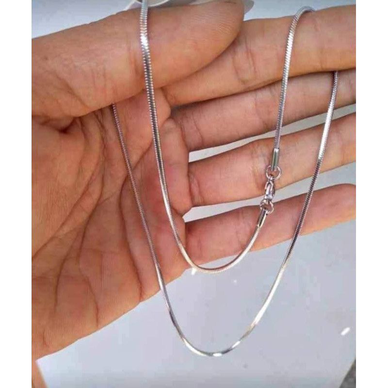 KALUNG titanium pria kalung bulat kalung anti karat 6