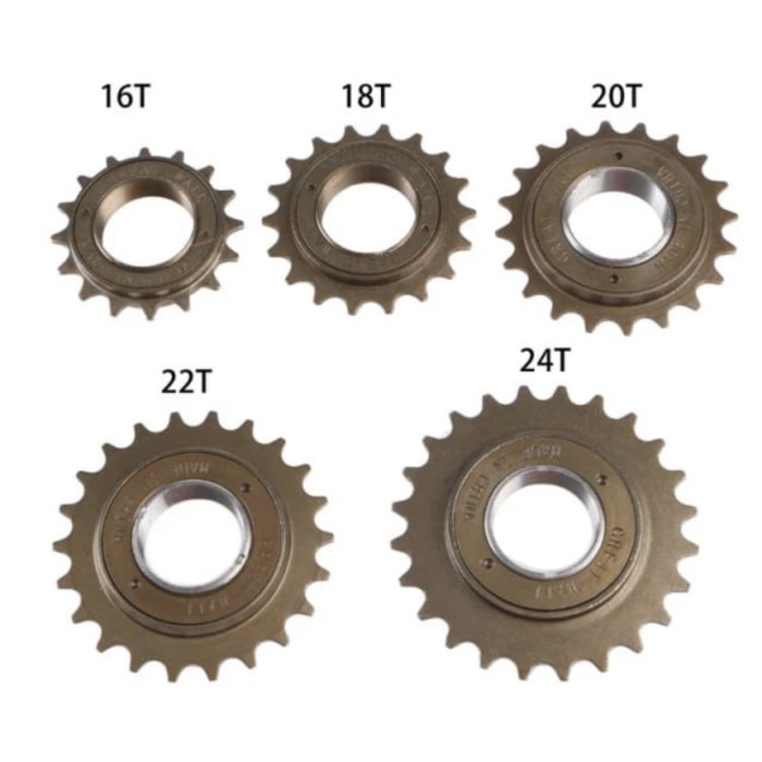 Freewheel Sprocket Gear belakang 16T/18T/20T/22T/24T single speed