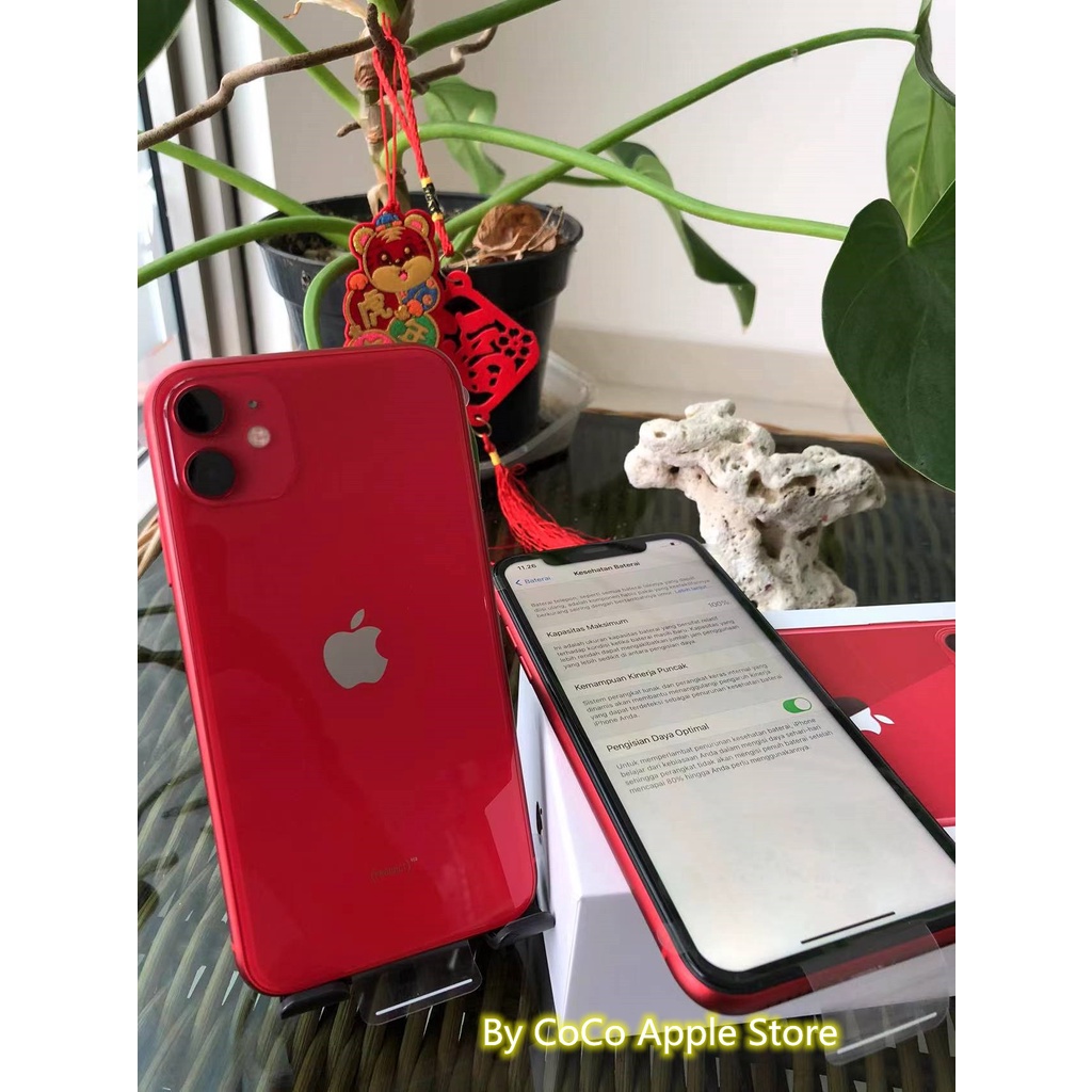 Apple iPhone 11 128GB Silent Fullset original Second Like New Mulus 100% 3utools All Green (Garansi 1Bulan)