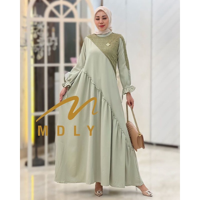 Gamis Dress Wanita Terbaru Ayunda Dress by Mdly 3236