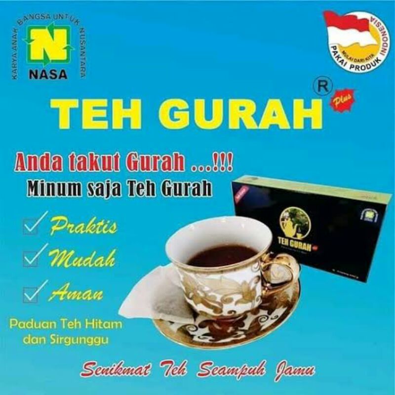 

teh gurah nasa redakan batuk herbal