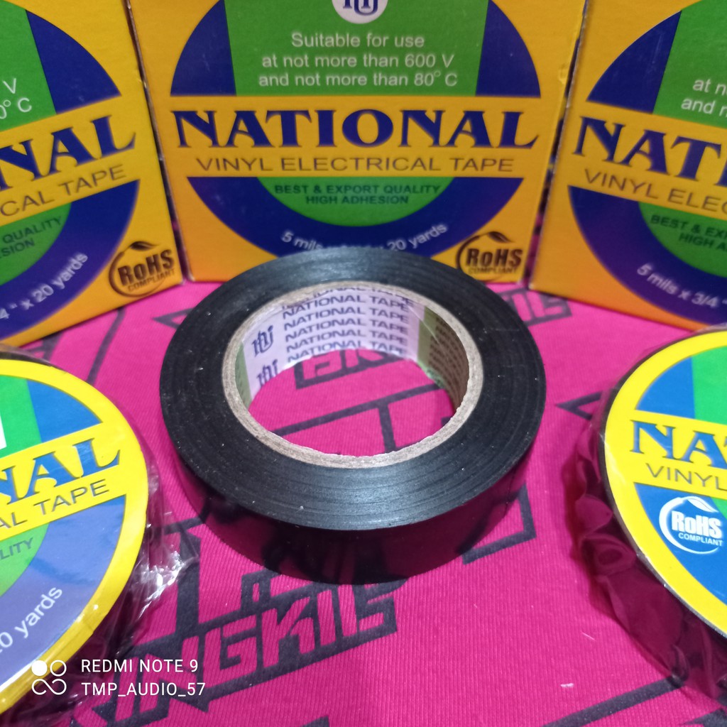 

Isolasi National Listrik Hitam / Nachi 20 Yards Vinyl Electrical Tape