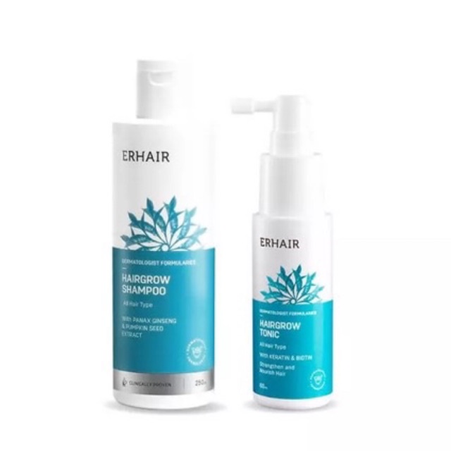 ERHA Bundling hairgrow shampo 250ml & hair tonic untuk rambut rontok