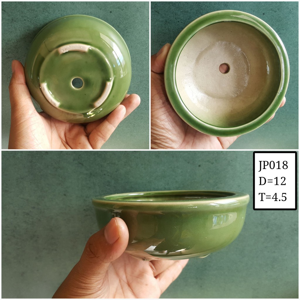 Pot Keramik Bulat JP018