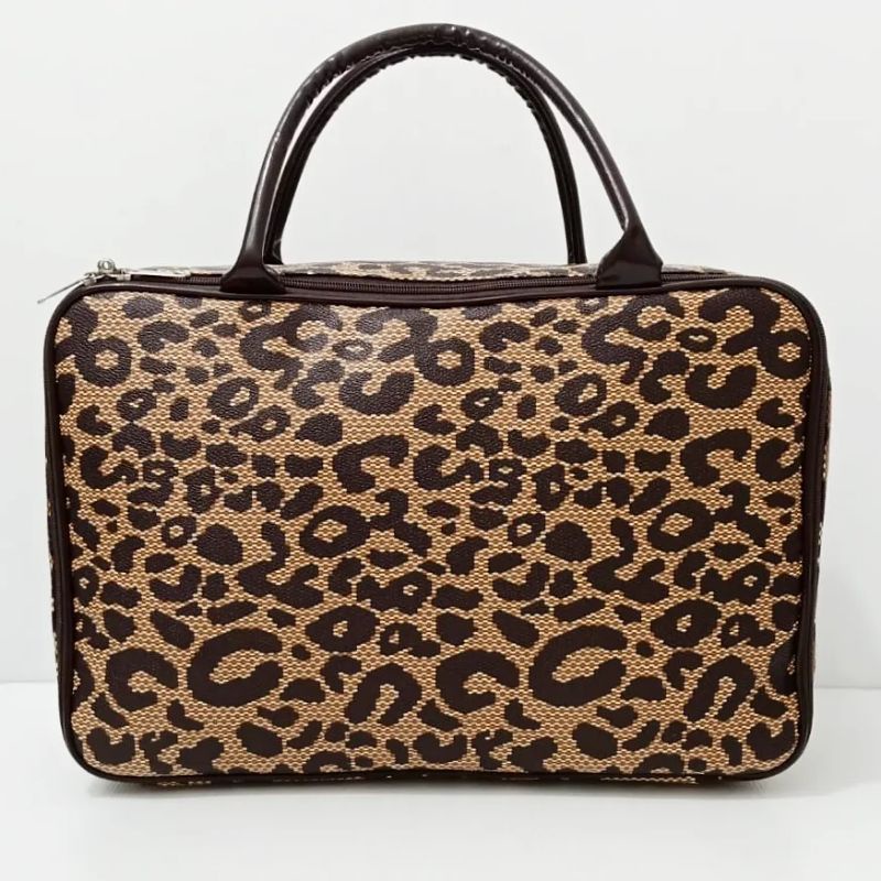 TRAVEL BAG PREMIUM TAS KOPER WANITA LEOPARD