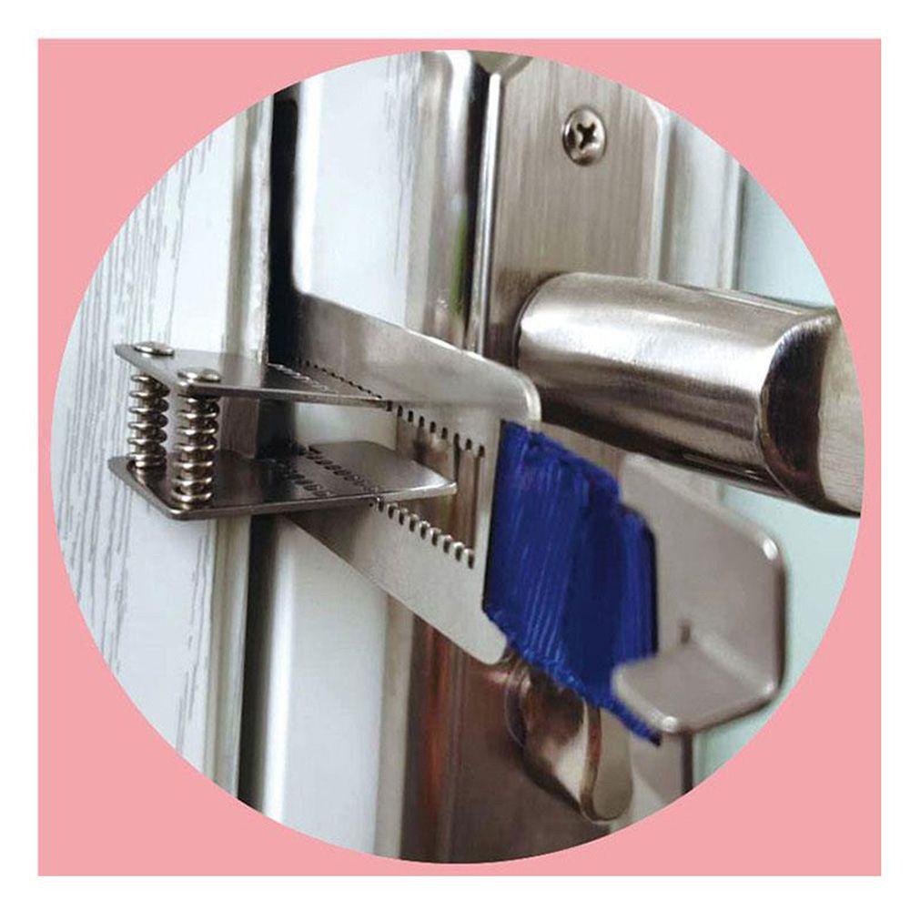 Suyo Kunci Pintu Bebas Pukulan Apartemen Travel Motel Hotel Portable Stopper