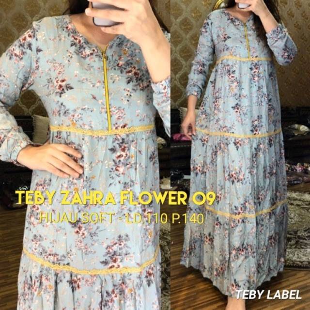 Daster arab teby zahra flower 09