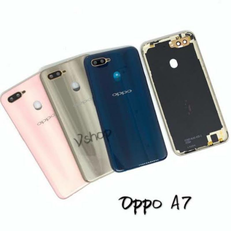 CASING HOUSING KESING BACKDOOR OPPO A7 ORIGINAL