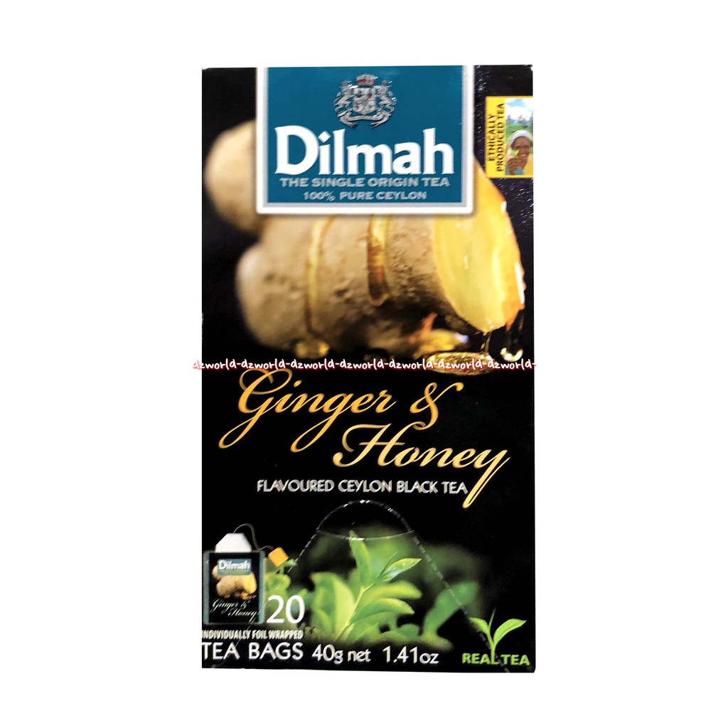 Dilmah Ginger &amp; Honey 20 Tea Bags Teh Jahe Madu Dil Mah