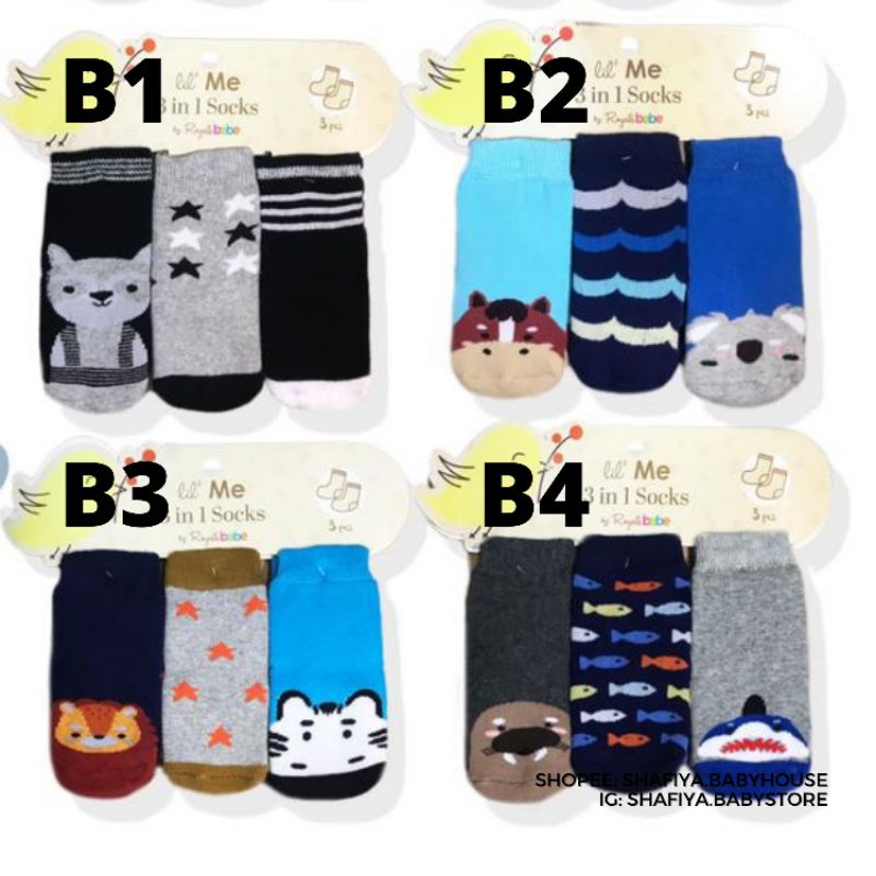 Kaos Kaki isi 3 Lil Me 3in1 Socks