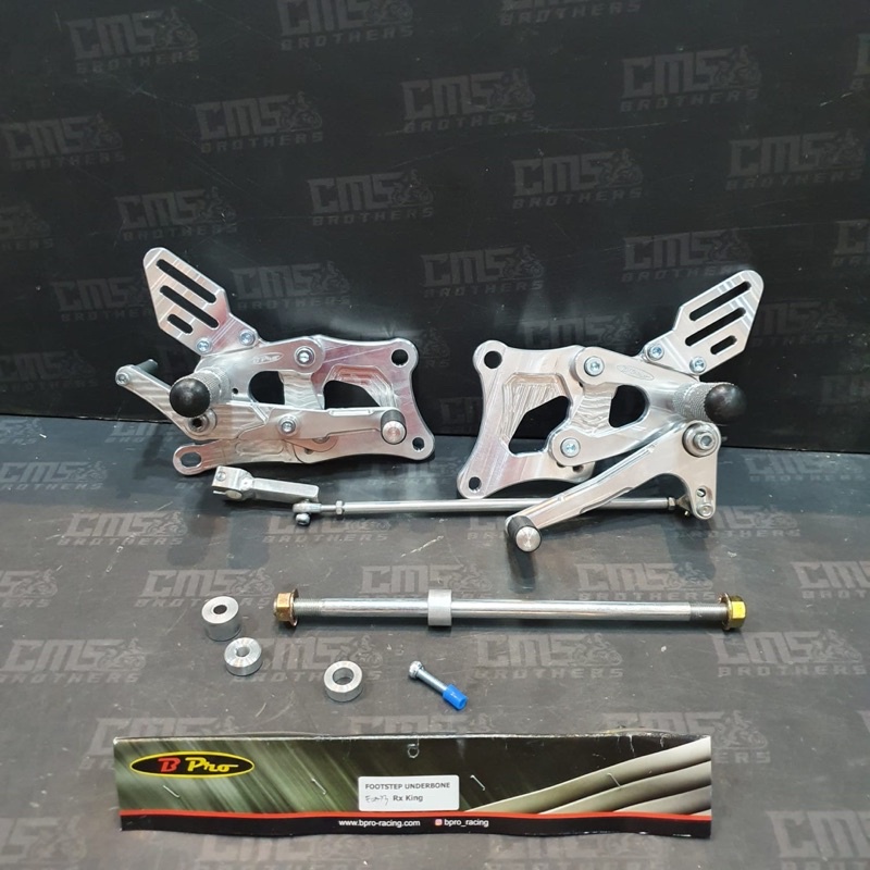 Foot Step Underbone Depan BPRO Rx King Silver