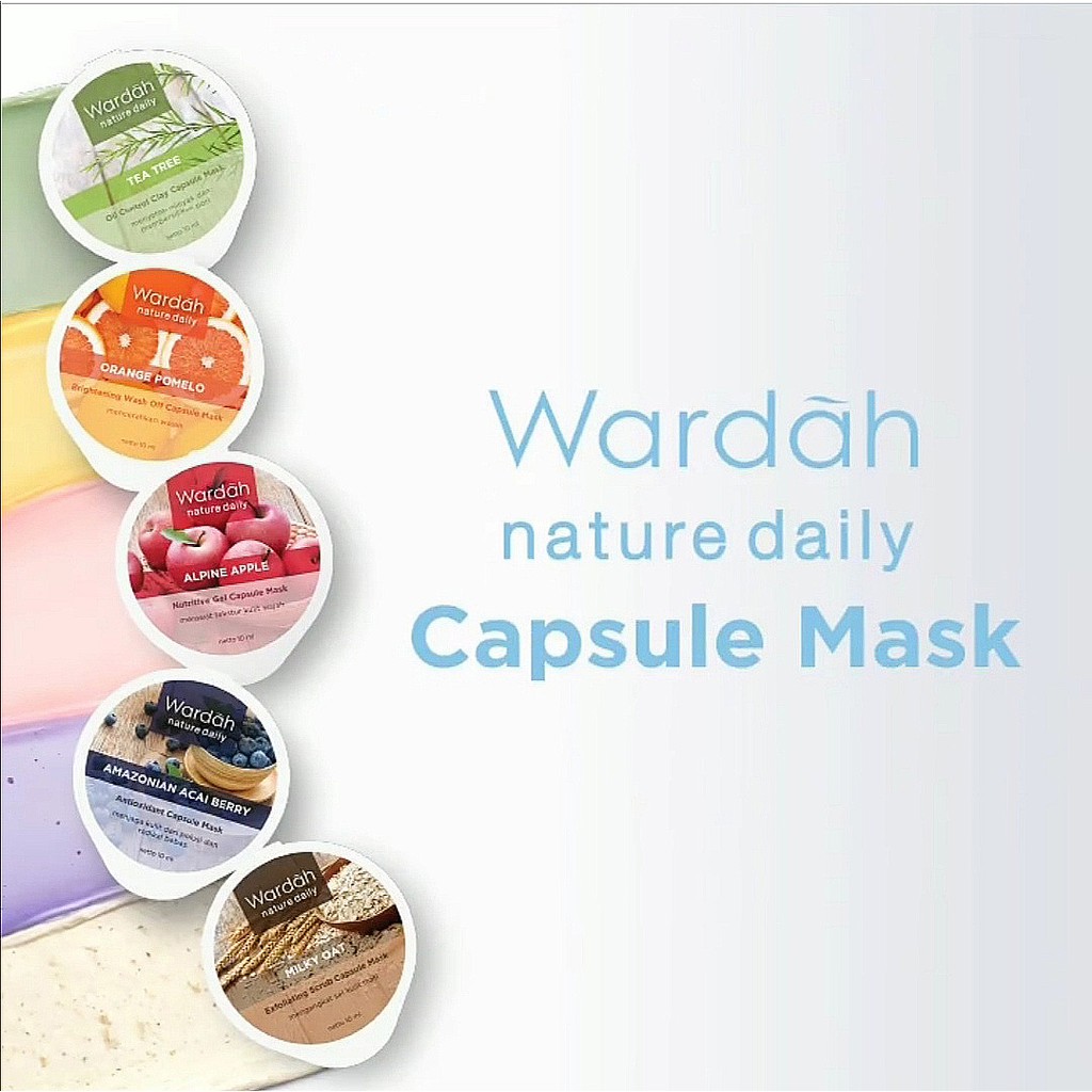 ★ BB ★ WARDAH Nature Daily Capsule Mask 10ml - 1 Mini CUP