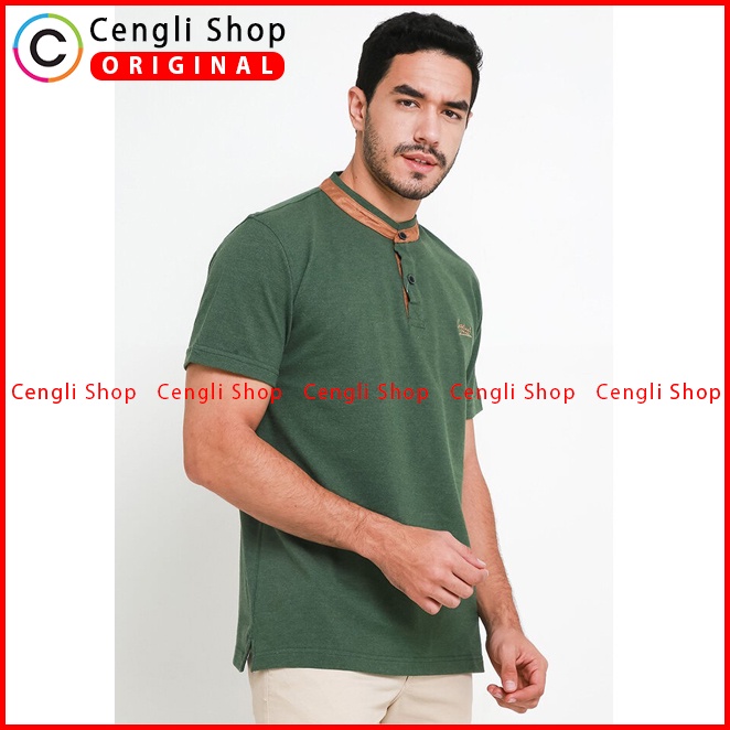 BAJU KAOS POLO PRIA CARDINAL ORIGINAL CASUAL LENGAN PENDEK HIJAU CA04