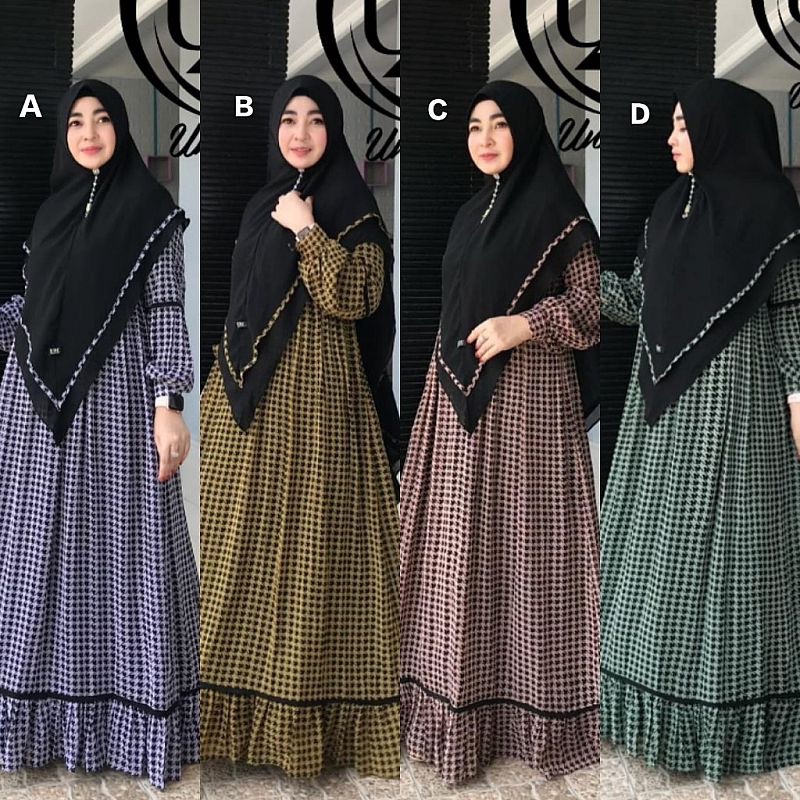 Tunik Ch Chatifa Polkadot Original / SYARI HAZANAH BY U2C (PO 20 NOVEMBER)