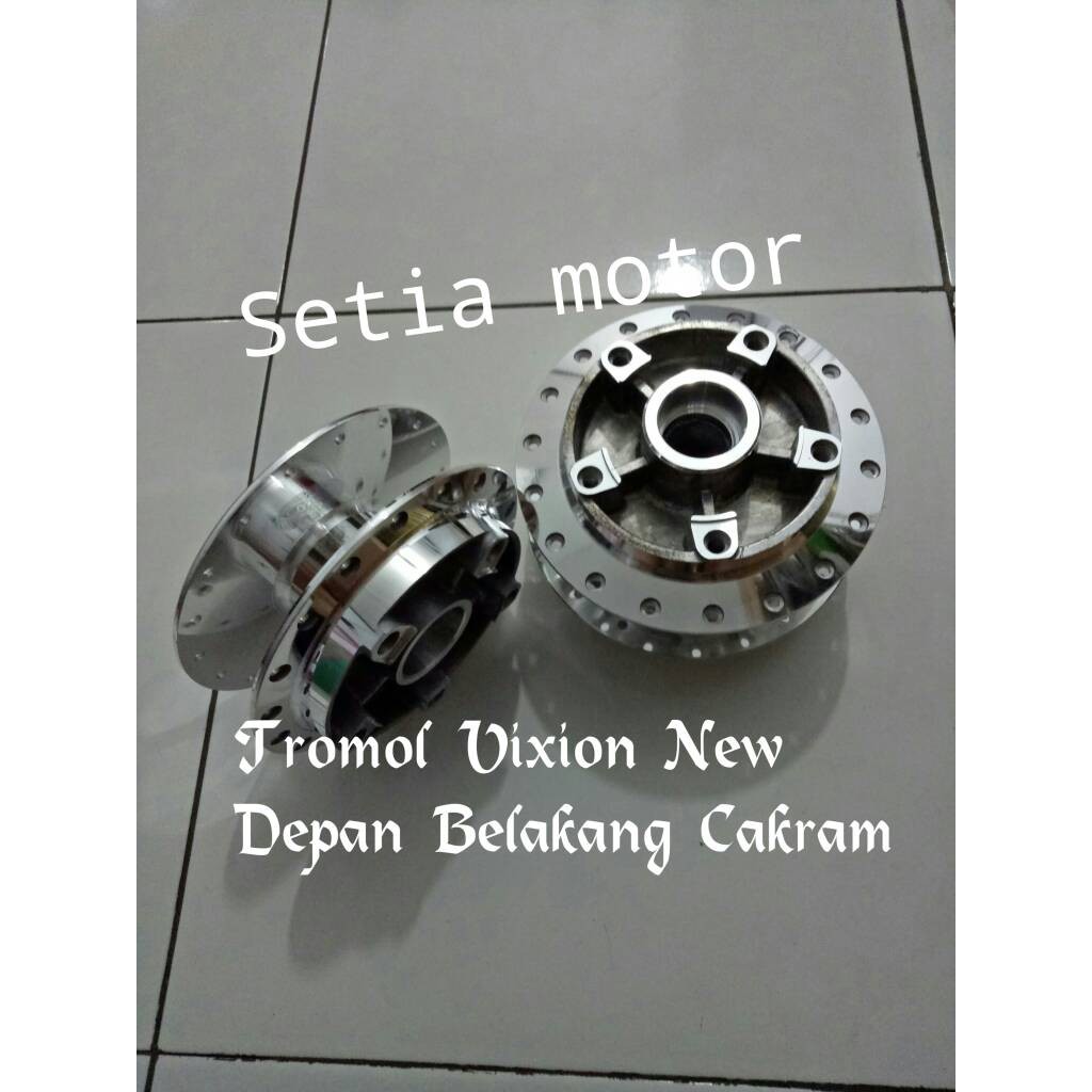 #9912 Tromol Vixion New / Tromol Vixion New Depan Belakang Cakram Crome