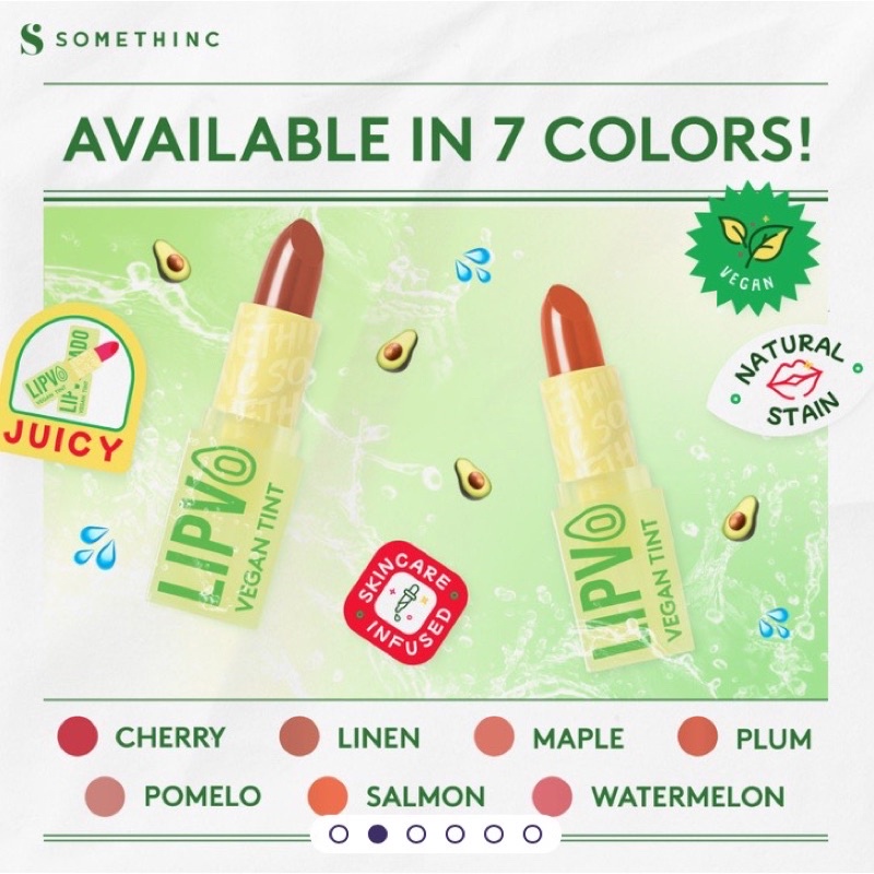 SOMETHINC Lipvocado Vegan Lip Treatment Tint | Lip Balm