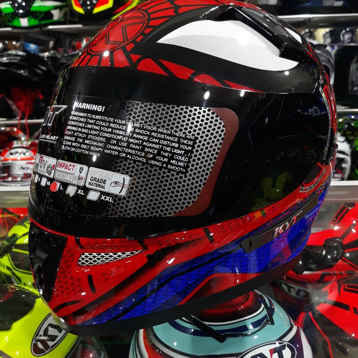 Helm KYT K2 Rider Spiderman Red / Blue "UPGRADE"