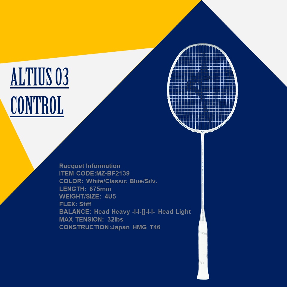 RAKET BADMINTON MURAH MIZUNO ALTIUS 03 CONTROL ORIGINAL