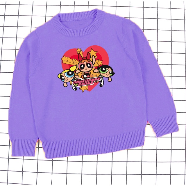 Crewneck Anak Powerpuffgirl Crewneck Size M-XXL