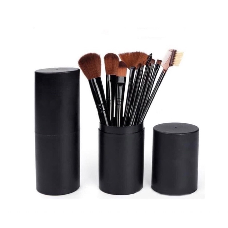 kuas Tabung | Brush Tabung | Kuas MakeUp set 12pcs