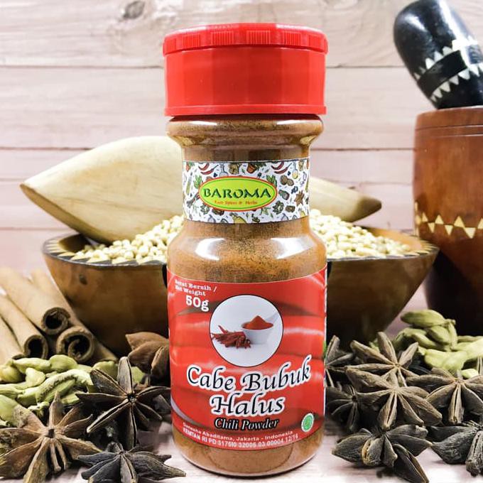 

BERKUALITAS! Cabai Bubuk Halus / Chili Powder 50g - Baroma Bumbu Rempah